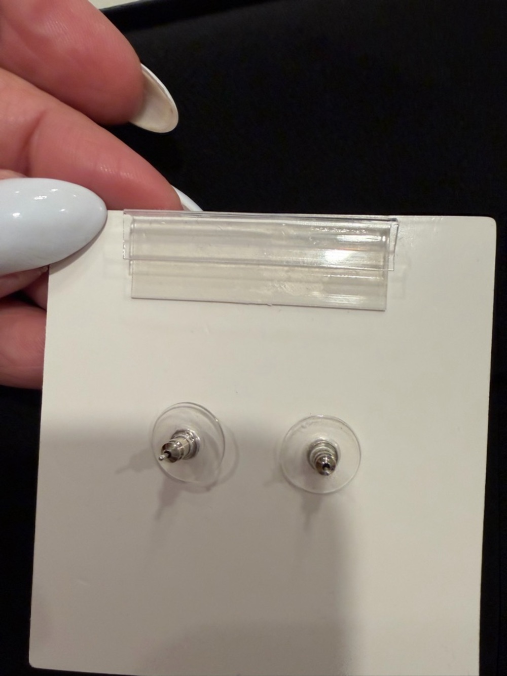 Ben-Amun Polished Silver Sculptural Hoop Drop Earrings - Picture 5 of 5